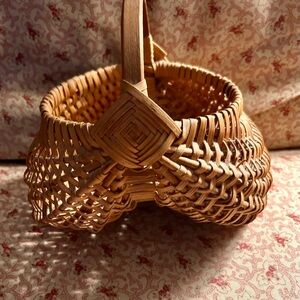 Handcrafted Woven Basket - Brown